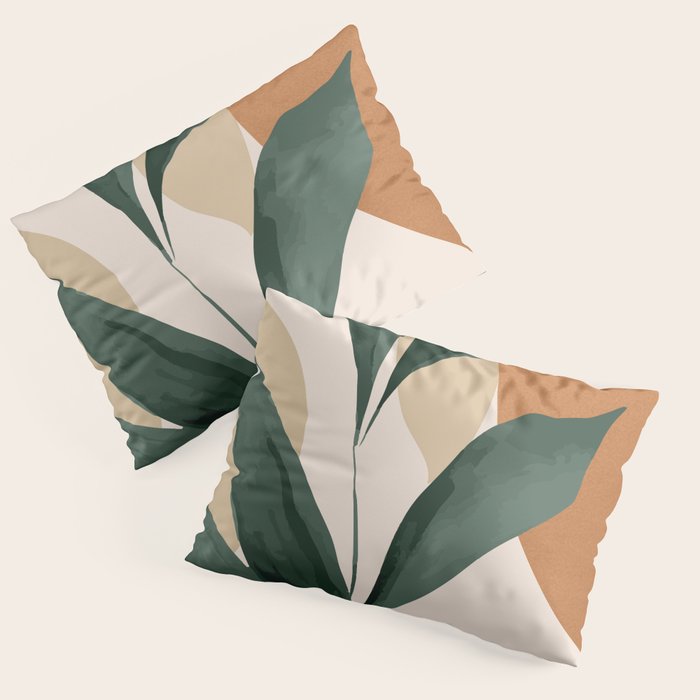 Abstract Art Tropical Leaves 147 Pillow Sham Gallery Image 3