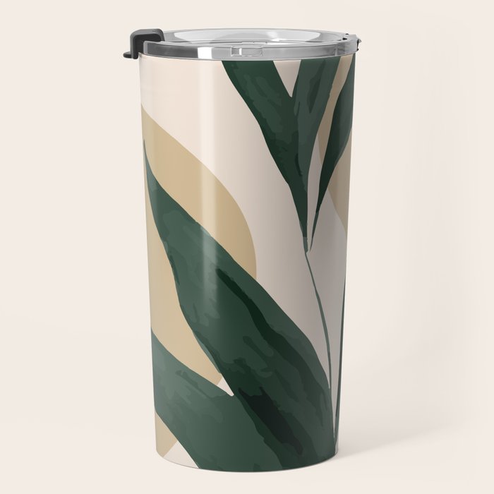 Abstract Art Tropical Leaves 147 Travel Mug Gallery Image 3