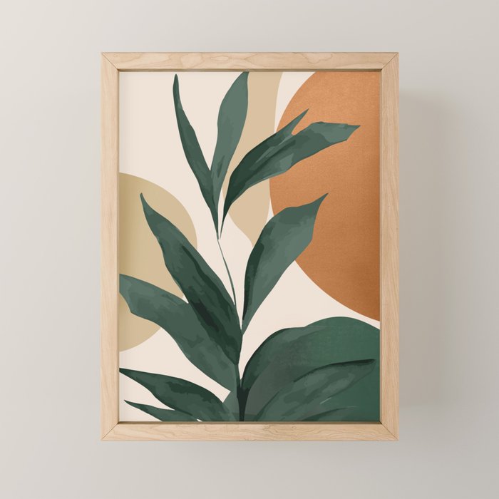 Abstract Art Tropical Leaves 147 Mini Art Print Gallery Image 1