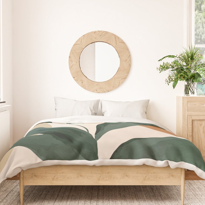 Abstract Art Tropical Leaves 147 Duvet Cover Gallery Image 3