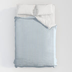 Chambray Blue Seersucker Stripe Duvet Cover Gallery Image 6