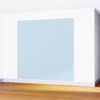 Chambray Blue Seersucker Stripe Wall Mural Gallery Image 2