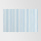 Chambray Blue Seersucker Stripe Rug Gallery Image 2