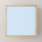 Chambray Blue Seersucker Stripe Mini Art Print Gallery Image 1