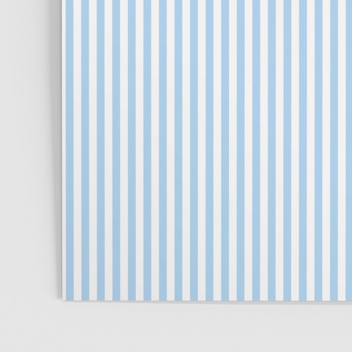 Chambray Blue Seersucker Stripe Poster Gallery Image 3