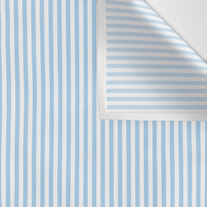Chambray Blue Seersucker Stripe Wall Tapestry Gallery Image 3