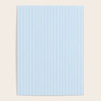 Chambray Blue Seersucker Stripe Poster Gallery Image 4