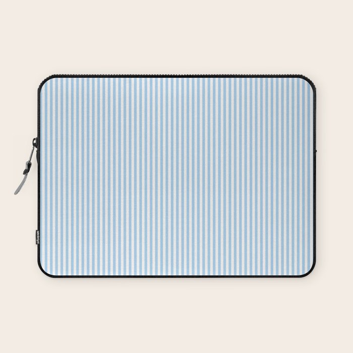 Chambray Blue Seersucker Stripe Laptop Sleeve Gallery Image 1
