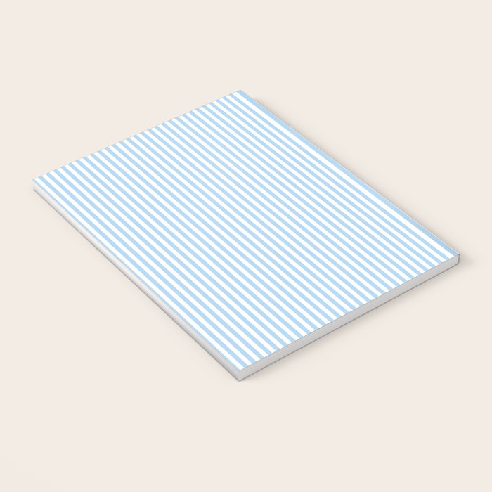 Chambray Blue Seersucker Stripe Notebook Gallery Image 3