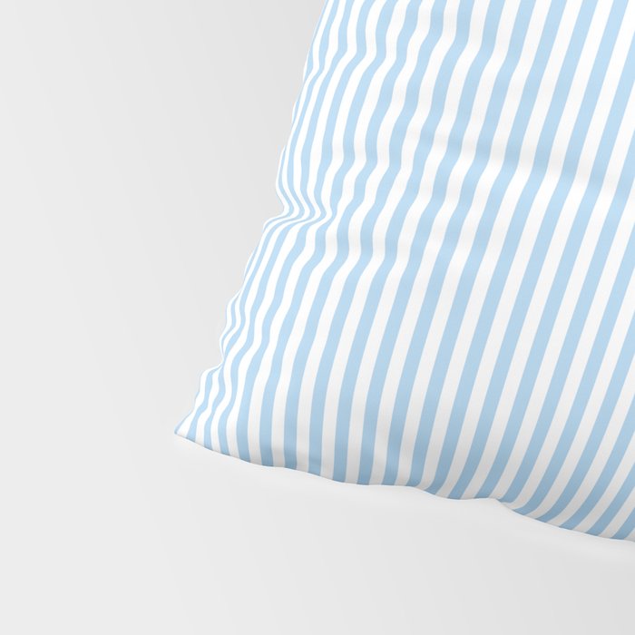 Chambray Blue Seersucker Stripe Pillow Sham Gallery Image 4