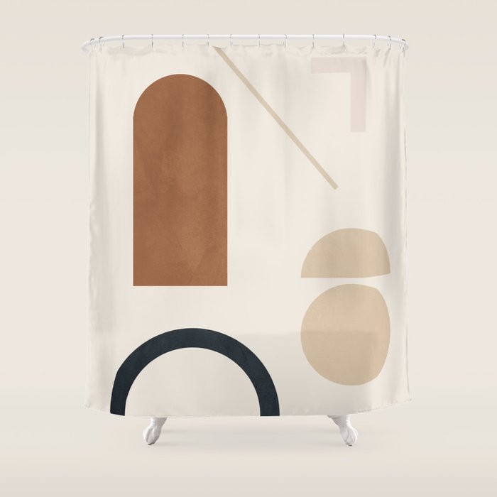 Geometric Modern Art 32 Shower Curtain Gallery Image 1