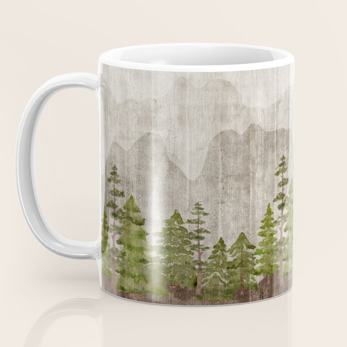 Mountain Range Woodland Forest Coffee Mug Gallery Image 3