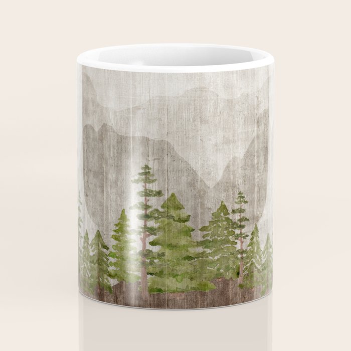 Mountain Range Woodland Forest Coffee Mug Gallery Image 4