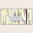 Library Card 828 The Enormous Room Desk Mat Gallery Image 1