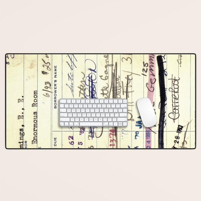 Library Card 828 The Enormous Room Desk Mat Gallery Image 1