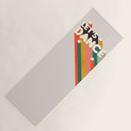 Let's Dance - retro rainbow typography Yoga Mat Gallery Image 1
