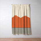 Sunrise Sunset I - Orange Black Window Curtain Gallery Image 3