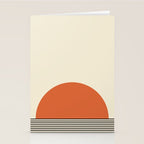 Sunrise Sunset I - Orange Black Stationery Card Gallery Image 2