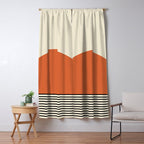 Sunrise Sunset I - Orange Black Window Curtain Gallery Image 5