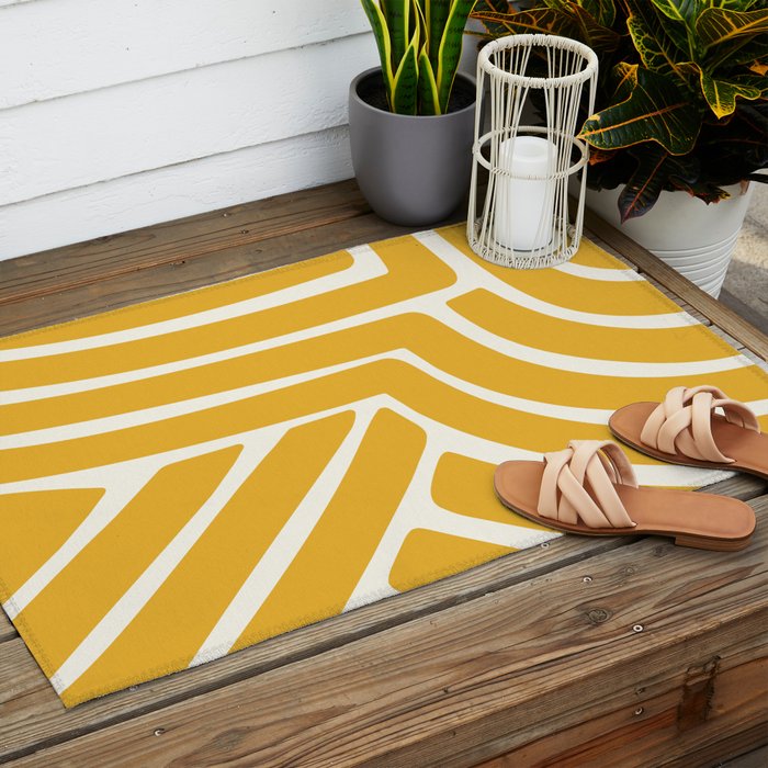 Abstract Stripes LXIII Outdoor Rug Gallery Image 2