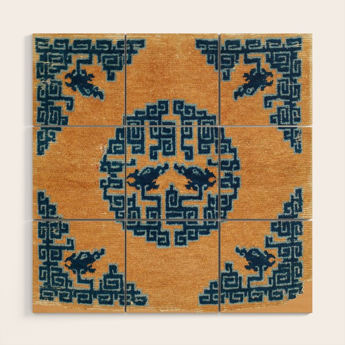 Ningxia Qing West China Seat Cover Print Wood Wall Art Gallery Image 1