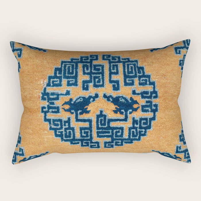 Ningxia Qing West China Seat Cover Print Rectangular Pillow Gallery Image 2