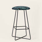 Lush Moody Flowers Baroque Teal Grandeur Stool Gallery Image 1