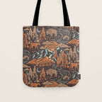 Wild West - Brown, Orange, and Blue  Tote Bag Gallery Image 1
