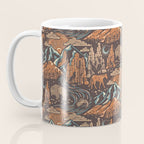 Wild West - Brown, Orange, and Blue  Coffee Mug Gallery Image 3