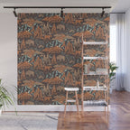Wild West - Brown, Orange, and Blue  Wall Mural Gallery Image 1