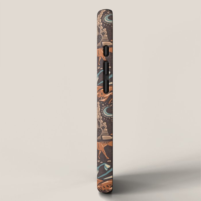 Wild West - Brown, Orange, and Blue  iPhone Case Gallery Image 2