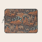 Wild West - Brown, Orange, and Blue  Laptop Sleeve Gallery Image 1