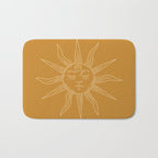 Boho Sun Drawing XIX Gold Bath Mat Gallery Image 1