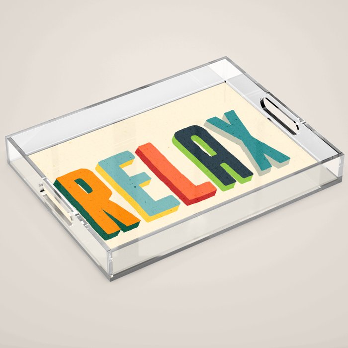 Relax Acrylic Tray Gallery Image 1