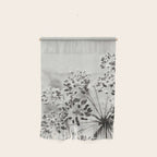botanical abstract photograph no. 6 - black and white photography modern floral Wall Hanging Gallery Image 1