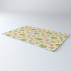 Whimsical Praying Mantis Retro Colors  Rug Gallery Image 3