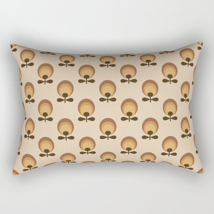 Sunrise Flowers Rectangular Pillow Gallery Image 1