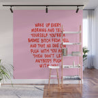 Girl Boss Motto Wall Mural Gallery Image 1