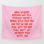 Girl Boss Motto Wall Tapestry Gallery Image 4