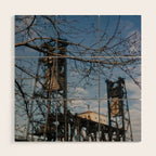 Portland Steel Bridge Wood Wall Art Gallery Image 1
