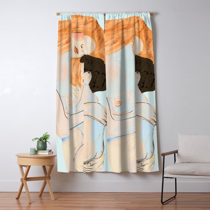 Mother and Child ,Gustav Klimt ,The Three Ages of Woman (detail) 3 Window Curtain Gallery Image 5