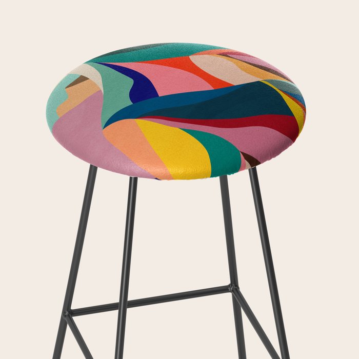 Rainbow mountains Stool Gallery Image 2