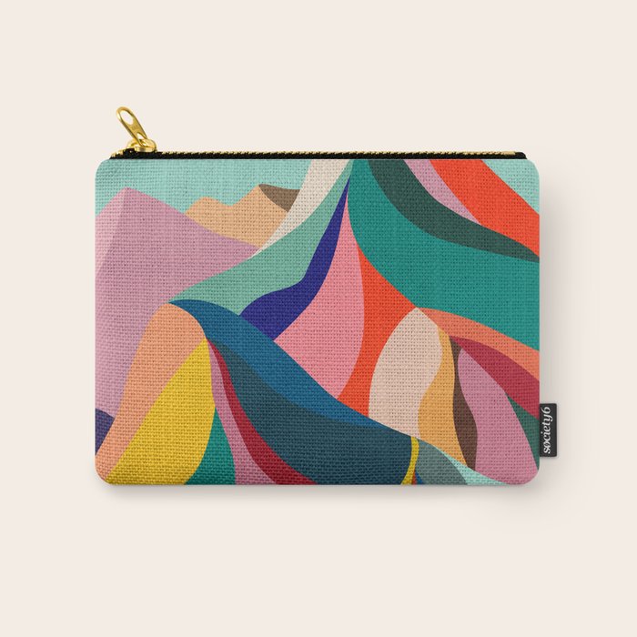 Rainbow mountains Carry All Pouch Gallery Image 1