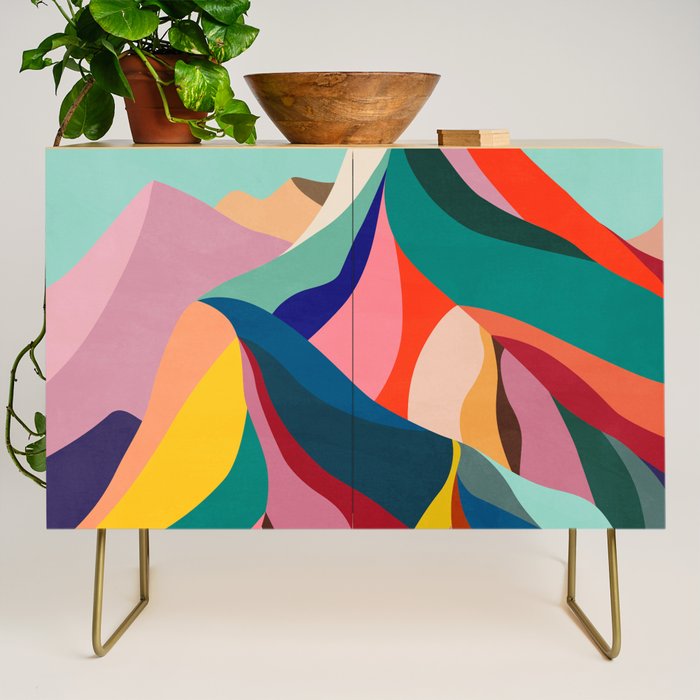 Rainbow mountains Credenza Gallery Image 1