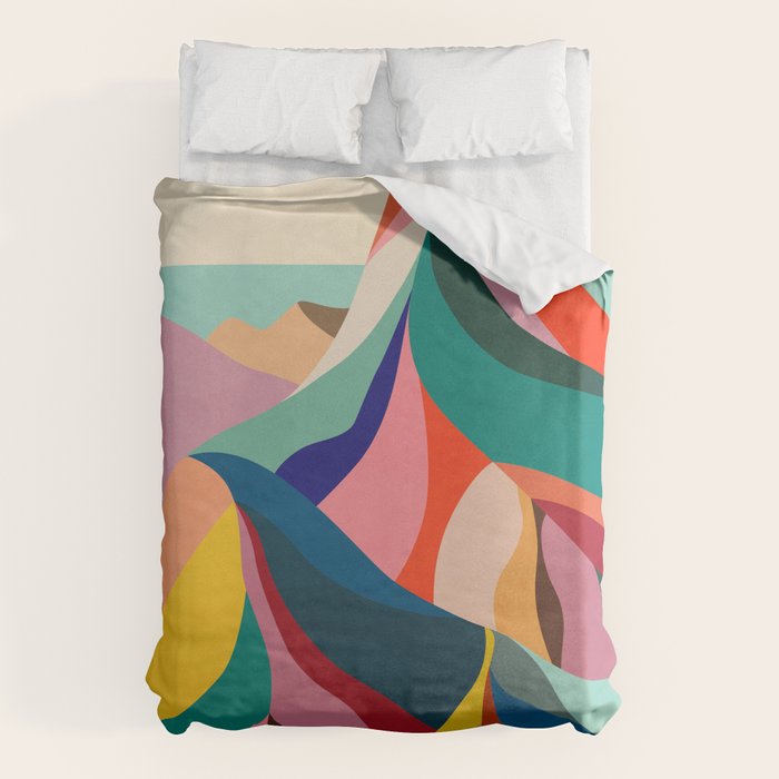Rainbow mountains Duvet Cover Gallery Image 6