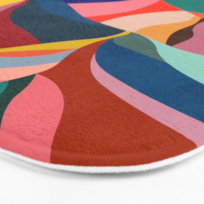 Rainbow mountains Bath Mat Gallery Image 3