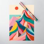Rainbow mountains Wrapping Paper Gallery Image 1