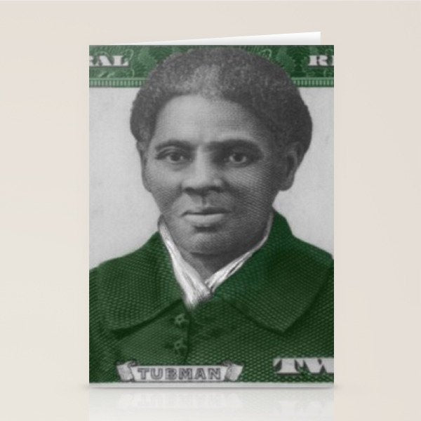 Proposed African American Icon Harriet Tubman Single U.S. Mint 20 Dollar bill Stationery Card Gallery Image 2