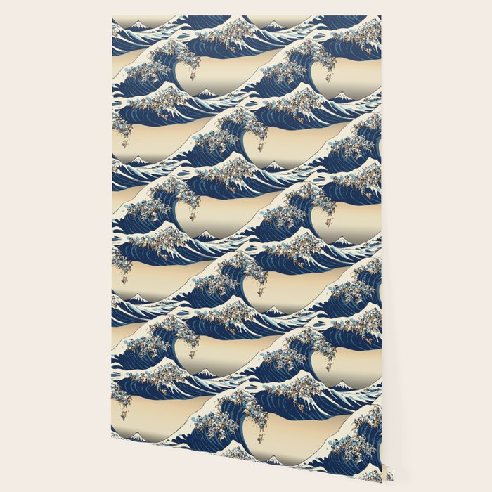 The Great Wave of Pugs Vanilla Sky Wallpaper Gallery Image 2