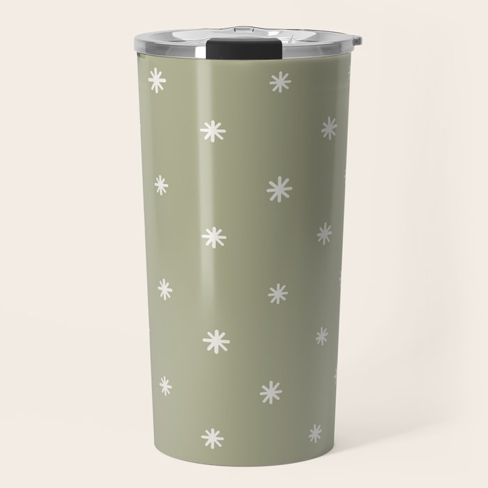 Sparkles Sage Green Travel Mug Gallery Image 1